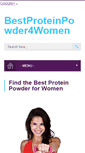 Mobile Screenshot of bestproteinpowder4women.net